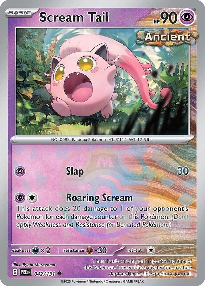 Scream Tail - 042/131 (Master Ball Pattern) - SV: Prismatic Evolutions (PRE) by SAFAQATI on MYNTED