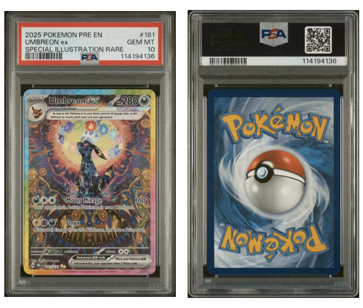 PSA 10 Pokémon Umbreon ex #161 Special Illustration Rare