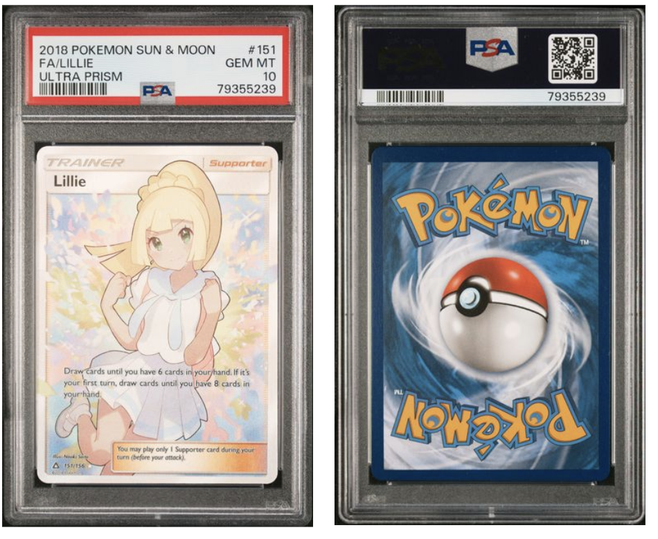 PSA 10 Pokémon Lillie #151 Full Art