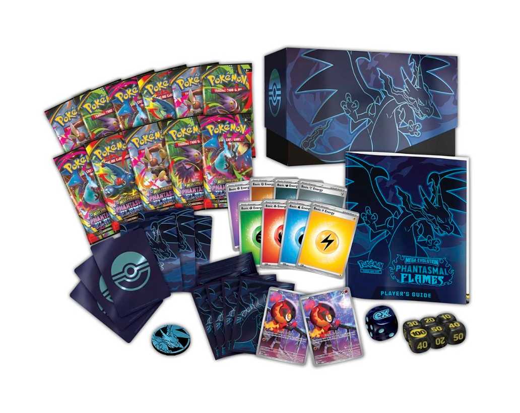 Pokemon TCG Mega Evolution Phantasmal Flames Pokemon Center Edition Elite Trainer Box