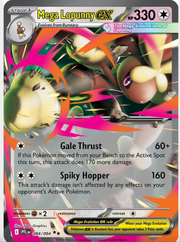 Mega Lopunny Ex #84 Pokemon Phantasmal Flames