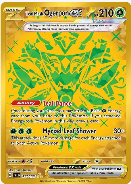 Teal Mask Ogerpon ex - 177/131 - Prismatic Evolutions
