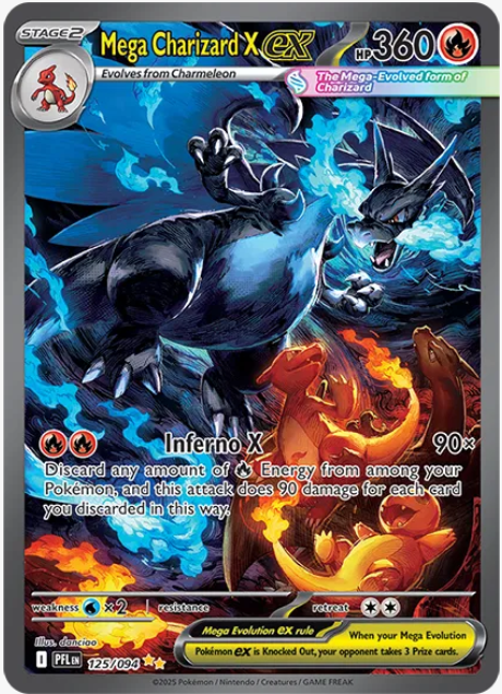 Mega Charizard X ex | 125/094 | Phantasmal Flames