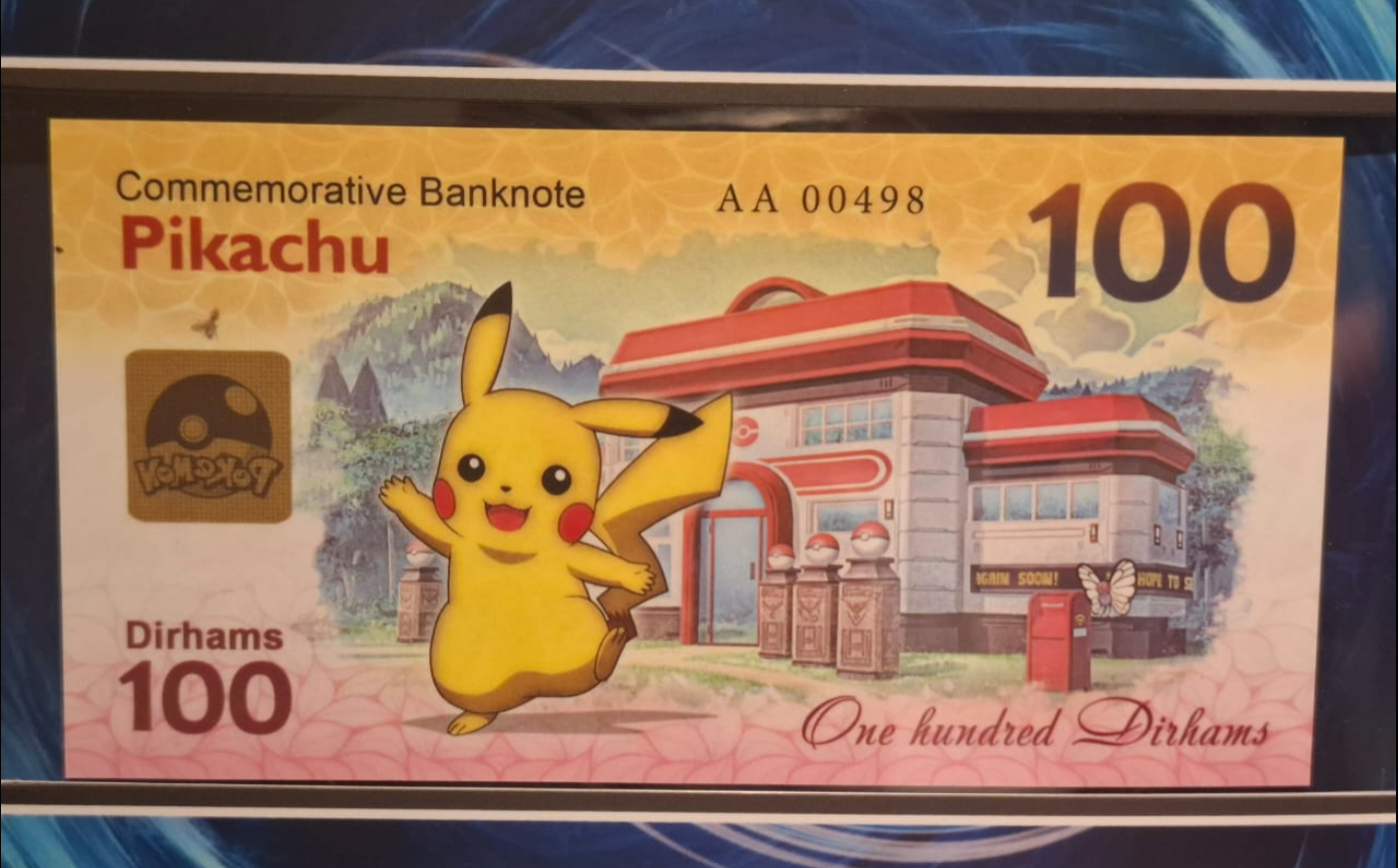 100 Dirhams - Pokemon Pikachu Banknote