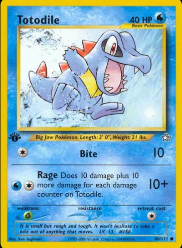 Totodile (1st Edition) 80/111 - Neo Genesis