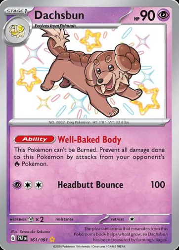 Dachsbun (Shiny Rare) 161/091 - Paldean Fates