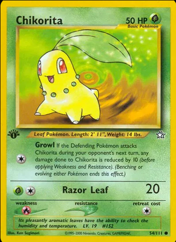 Chikorita (1st Edition) 54/111 - Neo Genesis