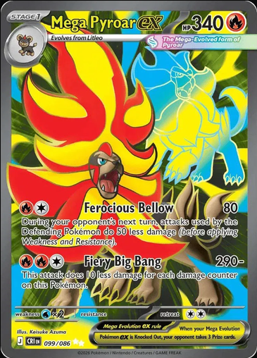 Mega Pyroar ex 099/086 - Chaos Rising