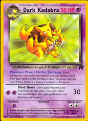 Dark Kadabra (Unlimited) 39/82 - Team Rocket