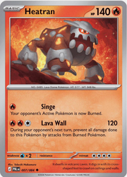 Heatran 007/084 Pitch Black Non-Holo Rare
