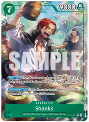 Shanks (Alternate Art) - The Azure Sea's Seven (OP14-027)