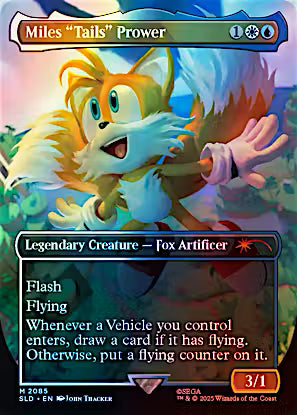 MTG Magic The Gathering Sonic Secret Liar Drop Miles "Tails" Prower (Foil) M