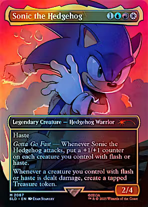 MTG Magic The Gathering Sonic Secret Liar Drop Sonic The Hedgehog (Foil) M