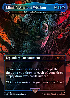 MTG Magic The Gathering PLaystation God Of War Secret Liar Drop Mimir's Ancient Wisdom (Foil) R
