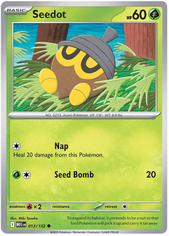 Seedot 013/132 Common | Mega Evolution by Worth the XP on MYNTED