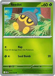 Seedot Mega Evolution Common • 013/132 Reverse Holofoil by Shark Pop Culture on MYNTED