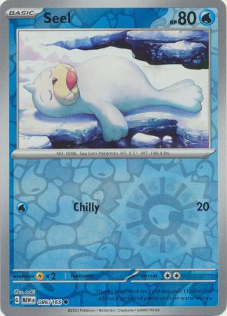 Seel SV: 151 Common • 086/165 Reverse Holofoil by Shark Pop Culture on MYNTED
