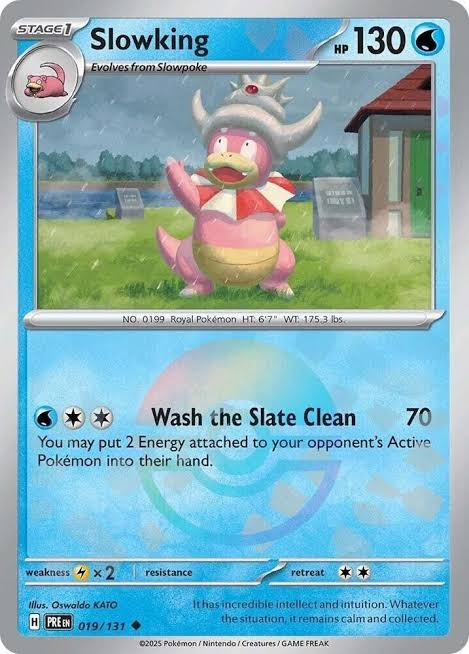 slowking POKEBALL REVERSE HOLO Prismatic Evolutions 019/131