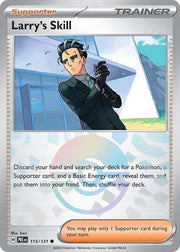 larry's skill POKEBALL REVERSE HOLO Prismatic Evolutions 115/131