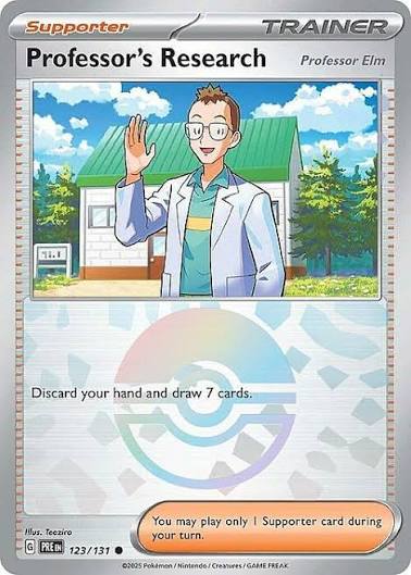 Professor's research POKEBALL REVERSE HOLO Prismatic Evolutions 123/131