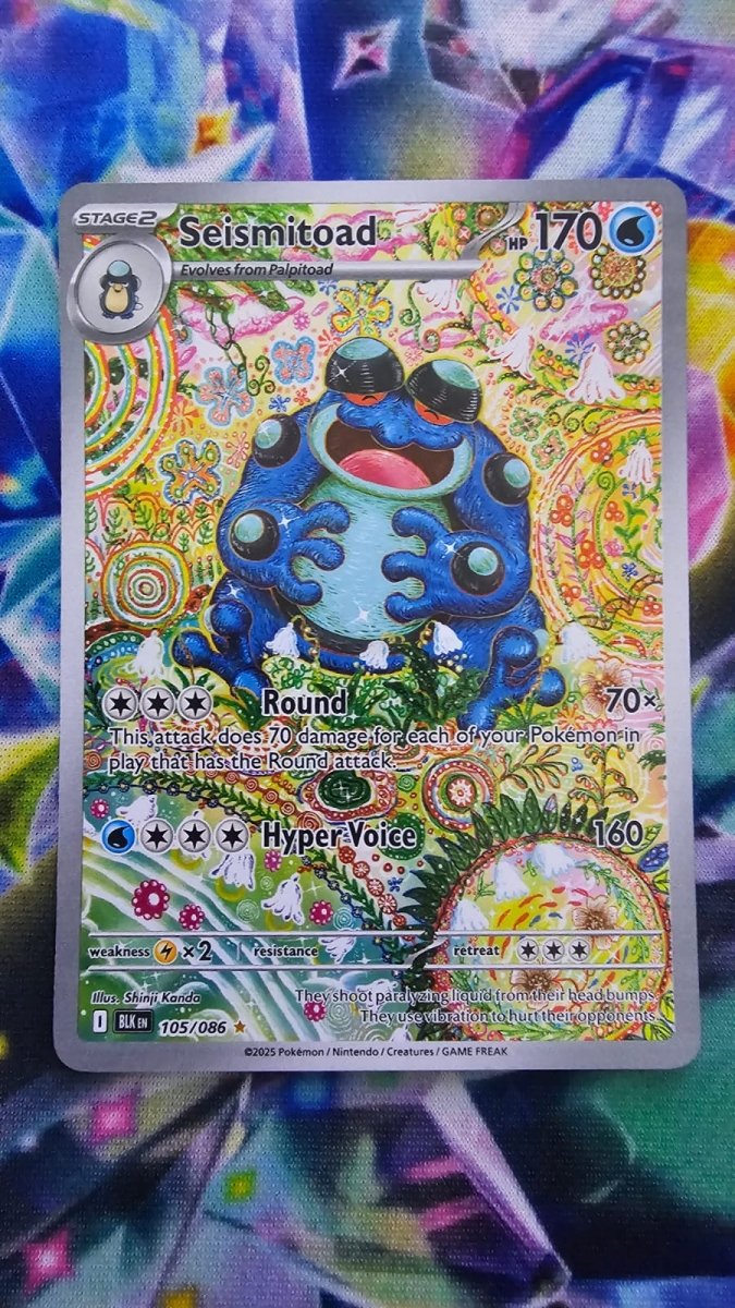 Seismitoad 105/086 - Black Bolt - Illustration Rare by Light Collectibles on MYNTED