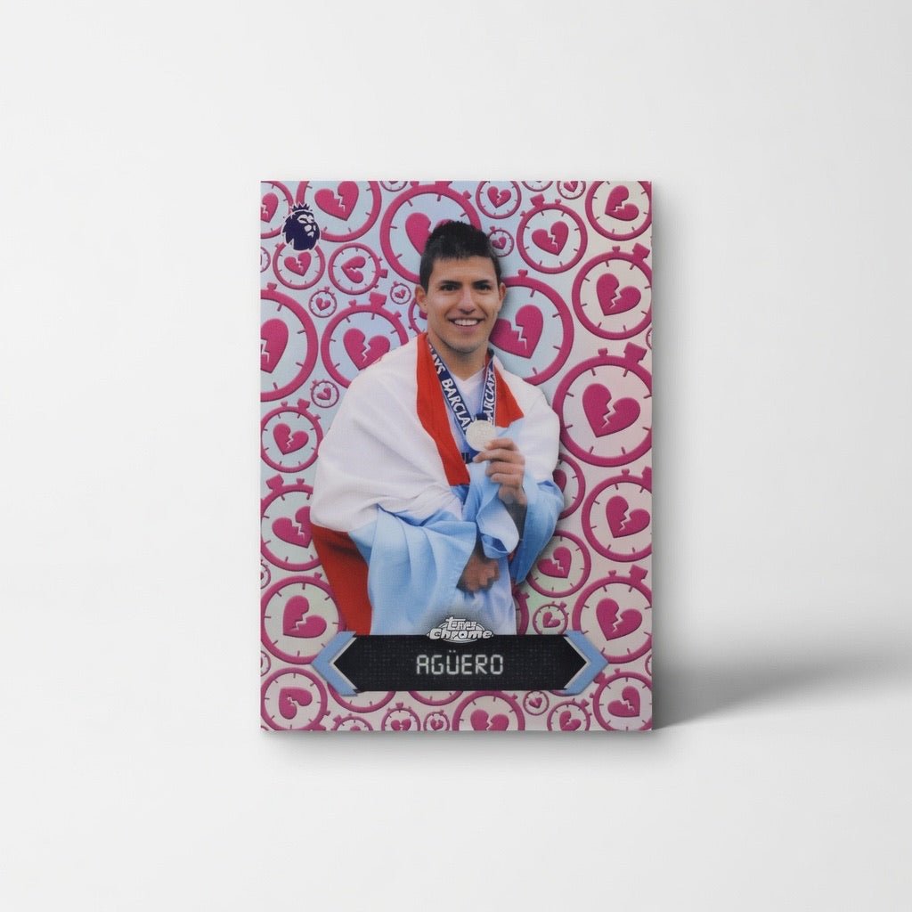 Sergio Agüero Stoppage Time Heartbreaker — 2026 Topps Chrome Premier League — Manchester City Legend by KitRoom Cards on MYNTED