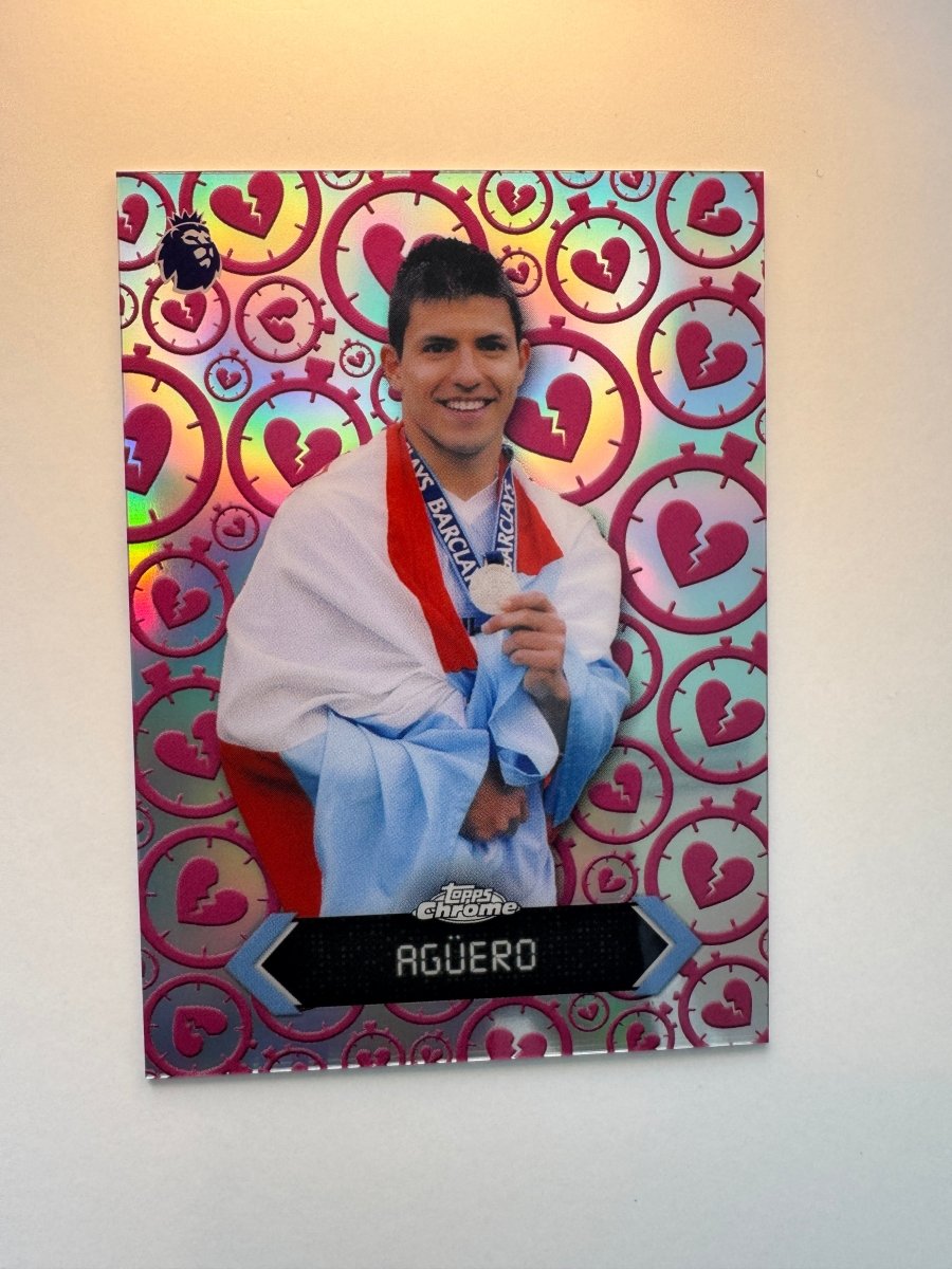 Sergio Agüero Stoppage Time Heartbreaker — 2026 Topps Chrome Premier League — Manchester City Legend by KitRoom Cards on MYNTED