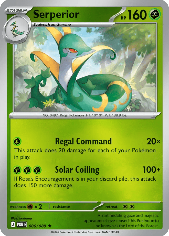 Serperior 006 Rev Holo - Perfect Order by PokéPW on MYNTED