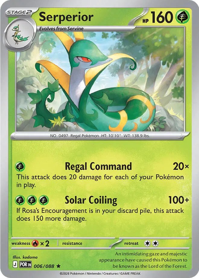 Serperior Perfect Order Rare • 006/088 Holofoil by Pokezero on MYNTED