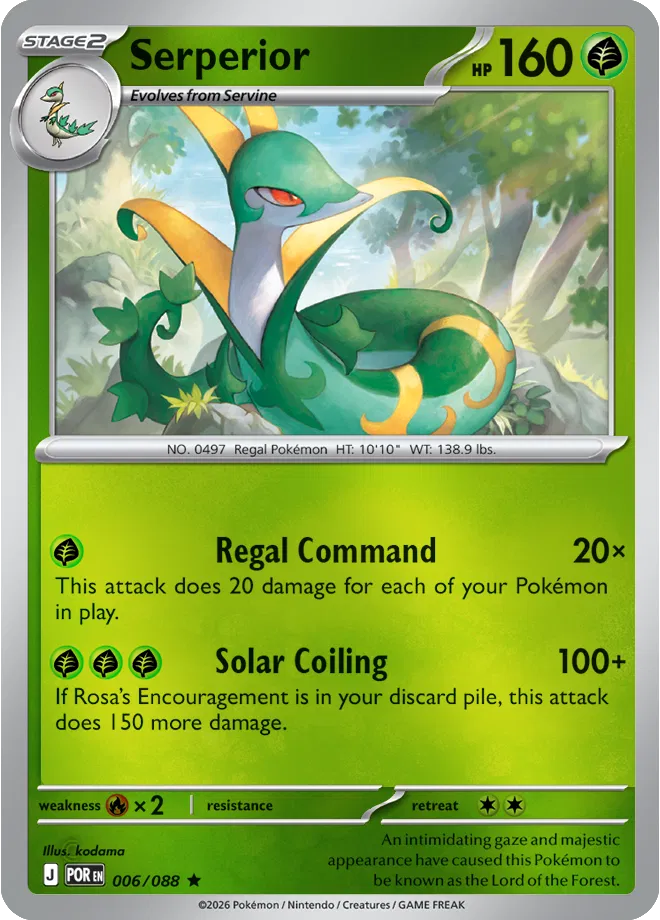 Serperior Perfect Order Rare • 006/088 Reverse Holofoil by Shark Pop Culture on MYNTED