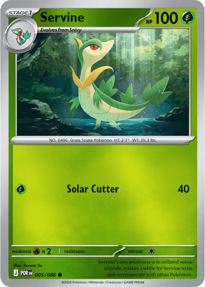 Servine 005 Rev Holo - Perfect Order by PokéPW on MYNTED