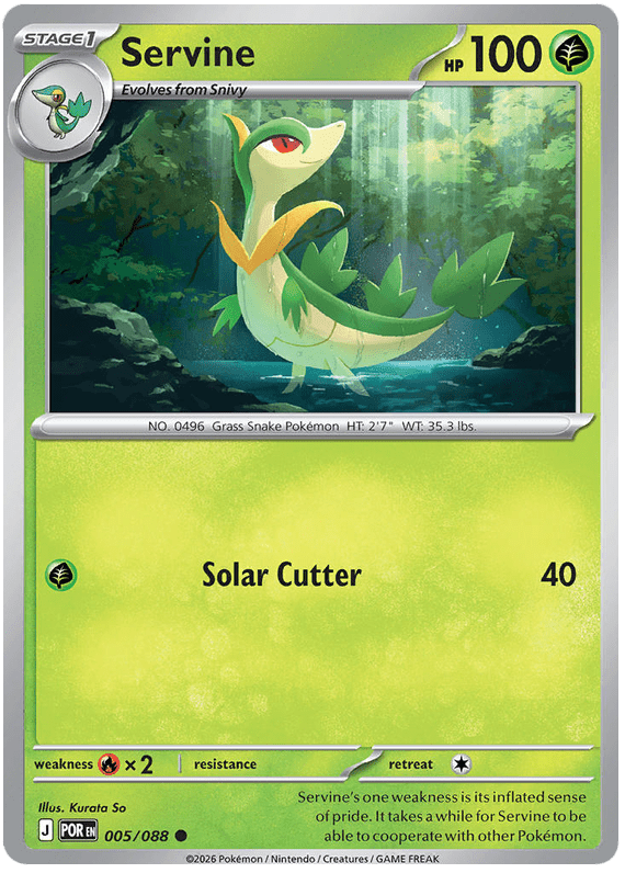 Servine 005/088 Common | Mega Evolution – Perfect Order by Worth the XP on MYNTED