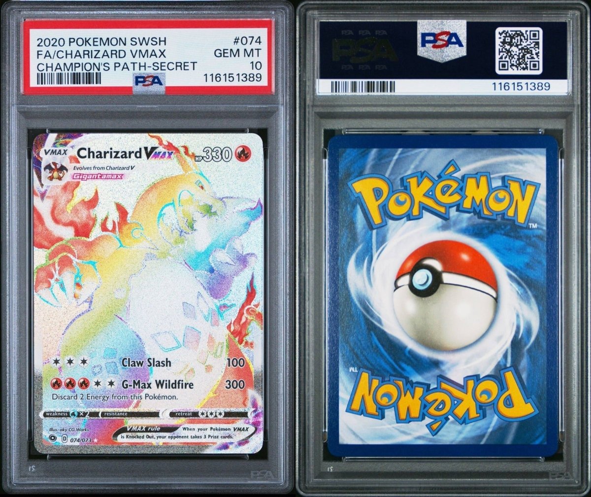 Set Of Charizard VMAX & Charizard V Both PSA 10 by Falconloot on MYNTED