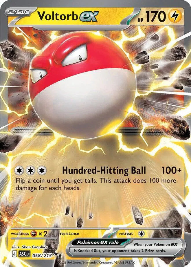 voltorb ex ascended heroes 058/217