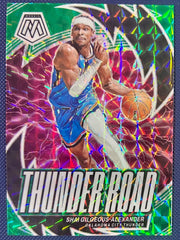 Shai Gilgeous-Alexander 2023-24 Panini Mosaic - Thunder Road Green Mosaic Prizm by Rip and Collect on MYNTED
