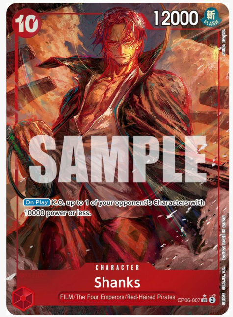 Shanks (Alternate Art) - Wings of the Captain (OP06-007) by Nekohime TCG on MYNTED