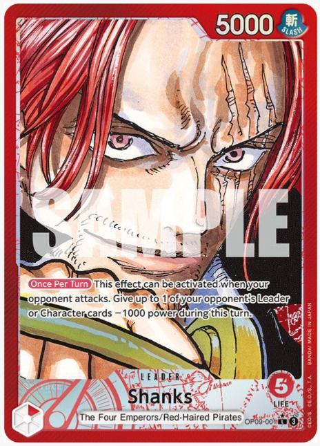Shanks (OP09-001) (Parallel) by Nekohime TCG on MYNTED