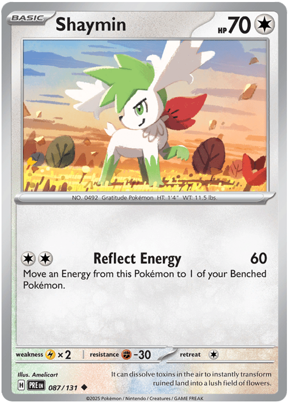 Shaymin 087/131 Uncommon | Scarlet & Violet – Prismatic Evolutions by Worth the XP on MYNTED