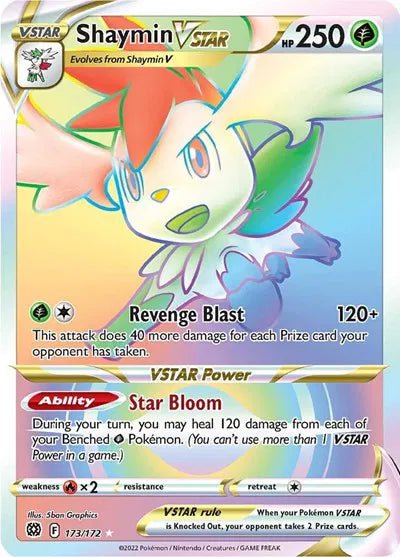 Shaymin VSTAR (Secret) Brilliant Stars Ultra Rare 173/172 by tradin9ape on MYNTED