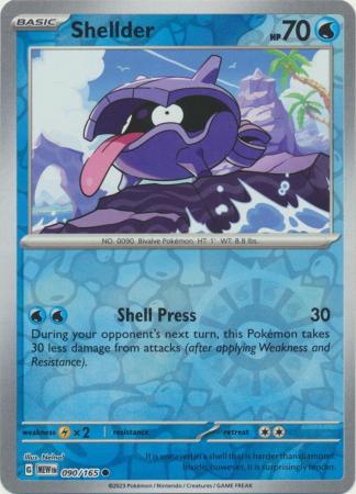 Shellder SV: 151 Common • 090/165 Reverse Holofoil by Shark Pop Culture on MYNTED