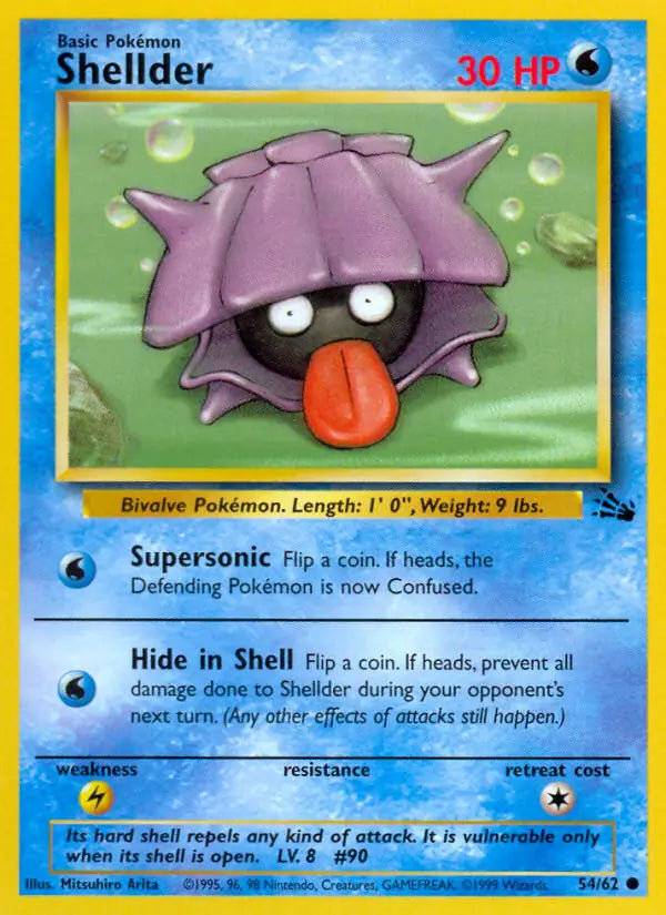 Shellder - 54/62 - Fossil (Unlimited)
