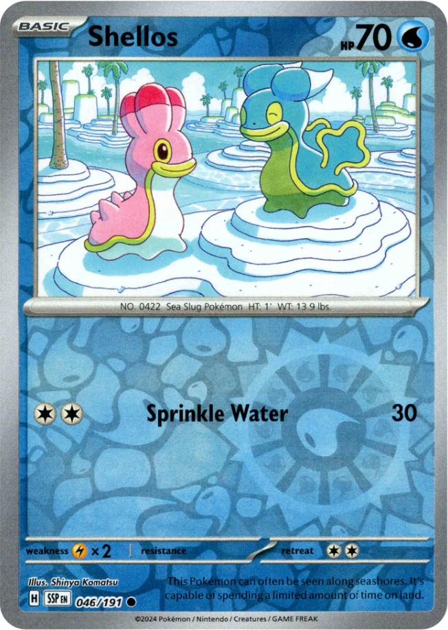 Shellos [Reverse Holo] 46 Pokemon Surging Sparks by Moe‘s Vault on MYNTED