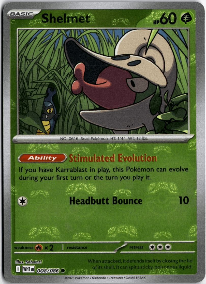 Shelmet - 008/086 (Master Ball Pattern) - SV11W: White Flare (SV11W) by SAFAQATI on MYNTED