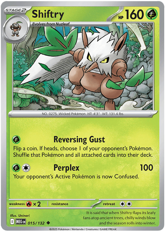 Shiftry 015/132 Reverse Holo | Mega Evolution by Worth the XP on MYNTED