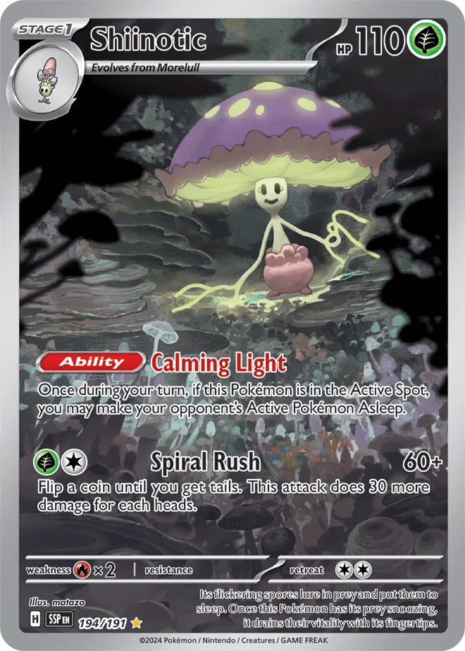 Shiinotic 194/191 (Surging Sparks) by Krat's Stash on MYNTED