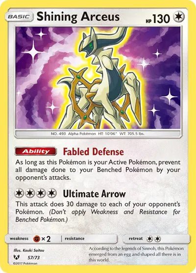 Shining Arceus - Shining Legends - SHR 57 - English by MechaKai Collectibles on MYNTED