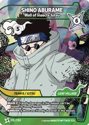 Shino Aburame 115/130 - R - Naruto Mythos by Shaibz TCG on MYNTED