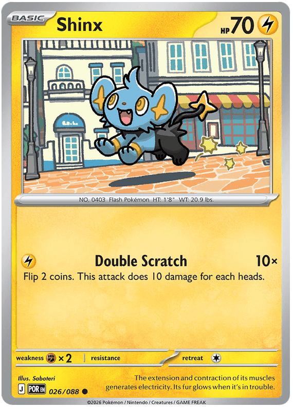 Shinx 026/088 Common | Mega Evolution – Perfect Order by Worth the XP on MYNTED
