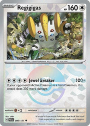 regigigas POKEBALL REVERSE HOLO Prismatic Evolutions 086/131
