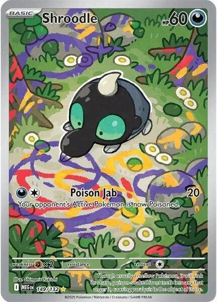 Shroodle 149/132 - Mega Evolution - Illustration Rare by Light Collectibles on MYNTED